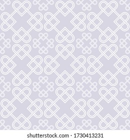 Celtic Knot seamless pattern background.