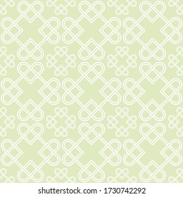 Celtic Knot seamless pattern background.