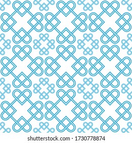 Celtic Knot seamless pattern background.