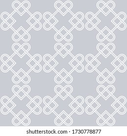 Celtic Knot seamless pattern background.