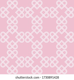 Celtic Knot seamless pattern background.