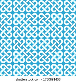Celtic Knot seamless pattern background.