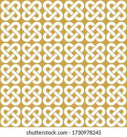 Celtic Knot seamless pattern background.