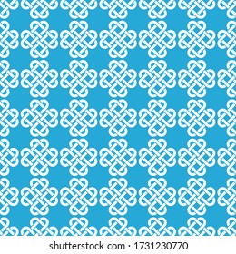 Celtic Knot seamless pattern background.
