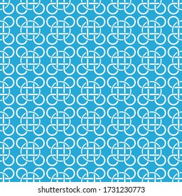 Celtic Knot seamless pattern background.
