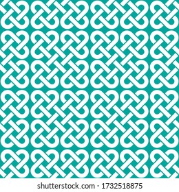 Celtic Knot seamless pattern background.