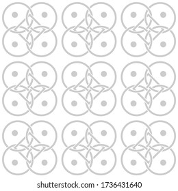 Celtic Knot seamless pattern background.