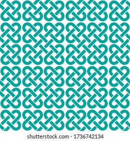 Celtic Knot seamless pattern background.