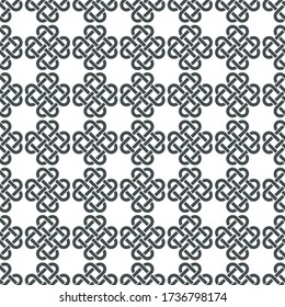 Celtic Knot seamless pattern background.