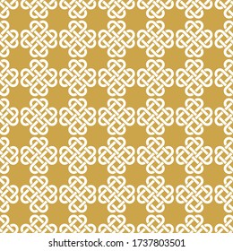 Celtic Knot seamless pattern background.