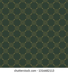 Celtic Knot Seamless Pattern - Beautiful gold Celtic knot on solid background