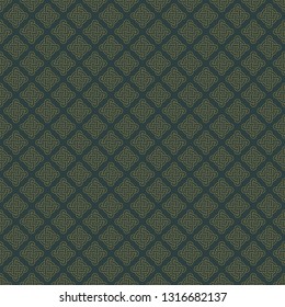 Celtic Knot Seamless Pattern - Beautiful gold Celtic knot on solid background