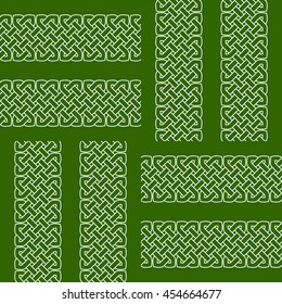 Celtic knot seamless pattern. Vector illustration.