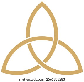 celtic knot sign irish traditional symbol triquetra