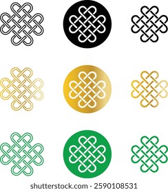 celtic knot simple interlocking symbols