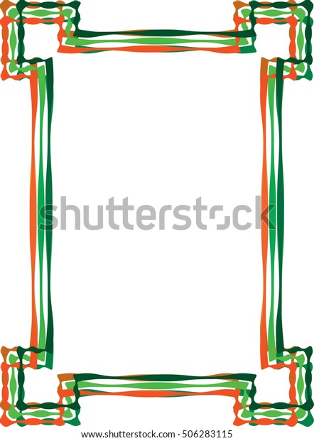 Celtic knot\
style frame border graphic element, frame or banner with copy space\
for text. Color vector\
illustration.