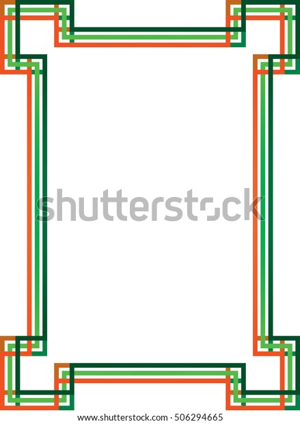 Celtic knot\
style frame border graphic element, frame or banner with copy space\
for text. Color vector\
illustration.
