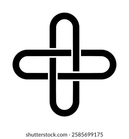 Celtic knot symbol. Vector image