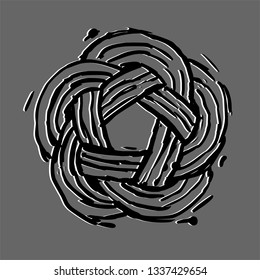 Celtic knot. Tribal symbol in celtic style. Vector illustration.