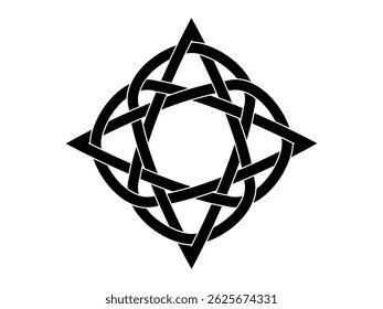 nó celta trinity no fundo branco para tatuagem símbolo ícone da religião logotipo. ilustração vetorial
