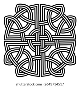 nó celta trinity no fundo branco para tatuagem símbolo ícone da religião logotipo. ilustração vetorial