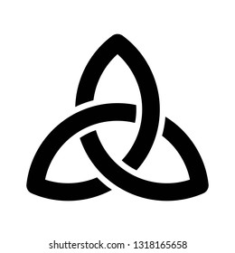 Celtic knot vector, Feast of Saint Patrick solid style icon