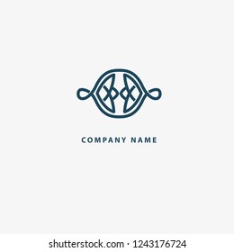 Celtic knot vector. Ornamental tattoo symbol. Luxury circle retro emblem.Traditional scottish vector logo.  Simple Line Art Ornate Design. Vintage geometric Vector Illustration. 