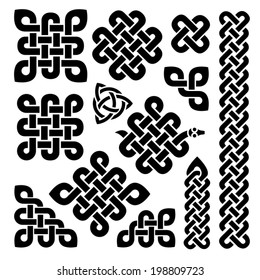 Celtic Knots Black Stock Vector (Royalty Free) 198809723 | Shutterstock