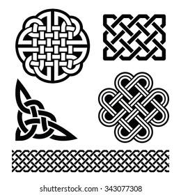 Celtic Knots Patterns Vector Stock Vector (Royalty Free) 125523473