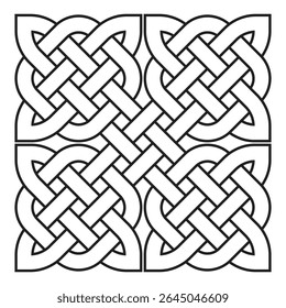 Nós celtas. Elemento de design celta. Ilustração vetorial