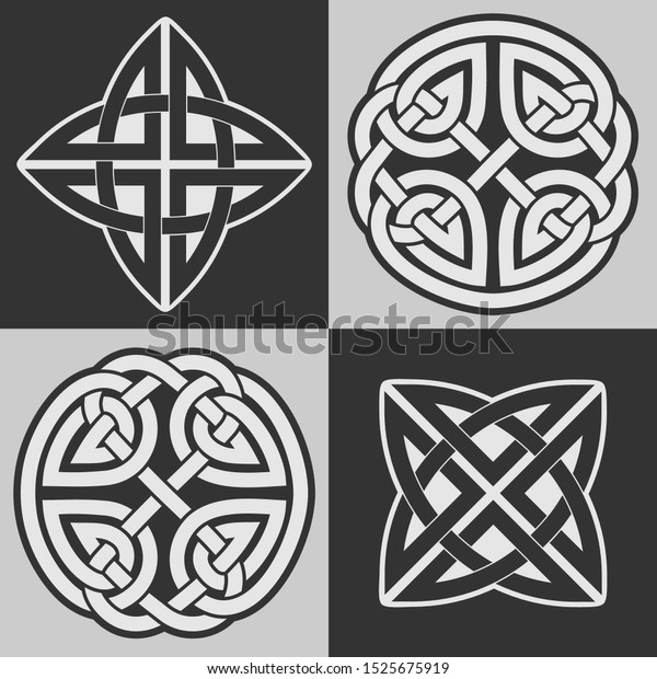 Celtic Knots Ethnic Ornaments Beautiful Vector Stock Vector (Royalty ...