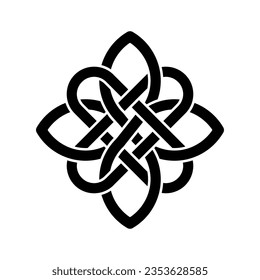 Celtic Knots icon vector. Celtic signs illustration symbol. Celtic drawings symbol or logo.