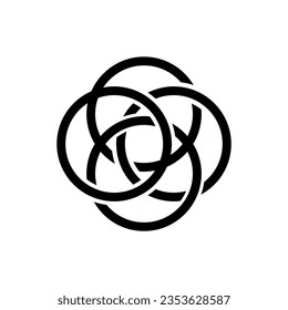 Celtic Knots icon vector. Celtic signs illustration symbol. Celtic drawings symbol or logo.