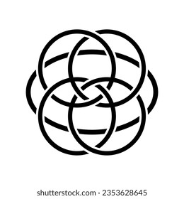 Celtic Knots icon vector. Celtic signs illustration symbol. Celtic drawings symbol or logo.