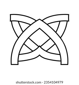 Celtic Knots icon vector. Celtic signs illustration symbol. Celtic drawings symbol or logo.