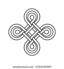 Celtic Knots Symbol-Vektorgrafik. Symbol für keltische Zeichen Zeichen oder Logo für keltische Zeichnungen.