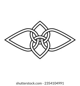 Celtic Knots icon vector. Celtic signs illustration symbol. Celtic drawings symbol or logo.