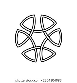 Celtic Knots icon vector. Celtic signs illustration symbol. Celtic drawings symbol or logo.