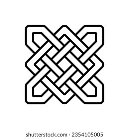 Celtic Knots icon vector. Celtic signs illustration symbol. Celtic drawings symbol or logo.