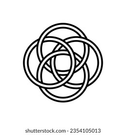 Celtic Knots icon vector. Celtic signs illustration symbol. Celtic drawings symbol or logo.