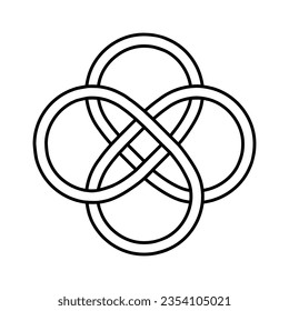 Celtic Knots Symbol-Vektorgrafik. Symbol für keltische Zeichen Zeichen oder Logo für keltische Zeichnungen.