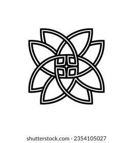 Celtic Knots icon vector. Celtic signs illustration symbol. Celtic drawings symbol or logo.