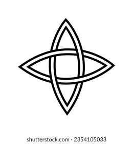 Vector de iconos de nudos celtas. Símbolo de ilustración de signos celtas. Símbolo o logotipo de dibujos celtas.