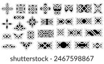 Celtic knots, ornaments northern Irish motifs collection. Tattoo viking style, vintage magical patterns vector set 