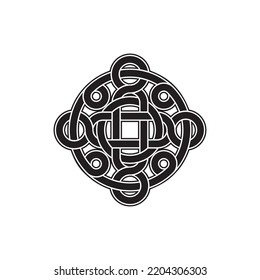 Celtic knots. stylized ancient irish tattoo geometrical patterns recent vector celtic illustrations