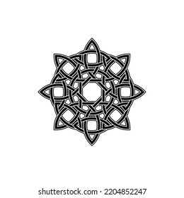 Celtic knots. stylized ancient irish tattoo geometrical patterns recent vector celtic illustrations