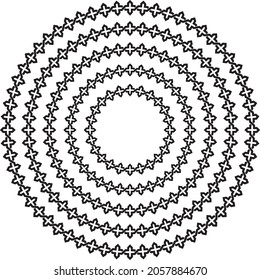 Celtic knotwork round circular border frame in a range of sizes.