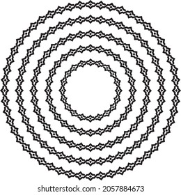 Celtic knotwork round circular border frame in a range of sizes.