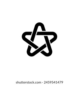 Celtic Logo vector, Gaelic symbol of endless infinite Celts icon. medieval Knot Sign, isolated on white background.