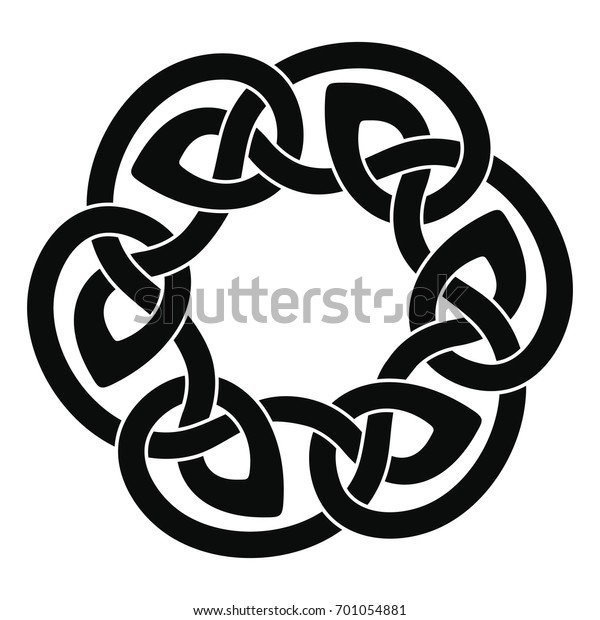 Celtic National Ornament Form Ring Vector Stock Vector (Royalty Free